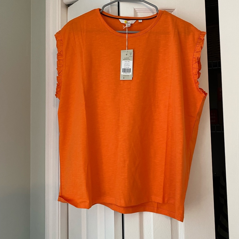 Boden orange tee